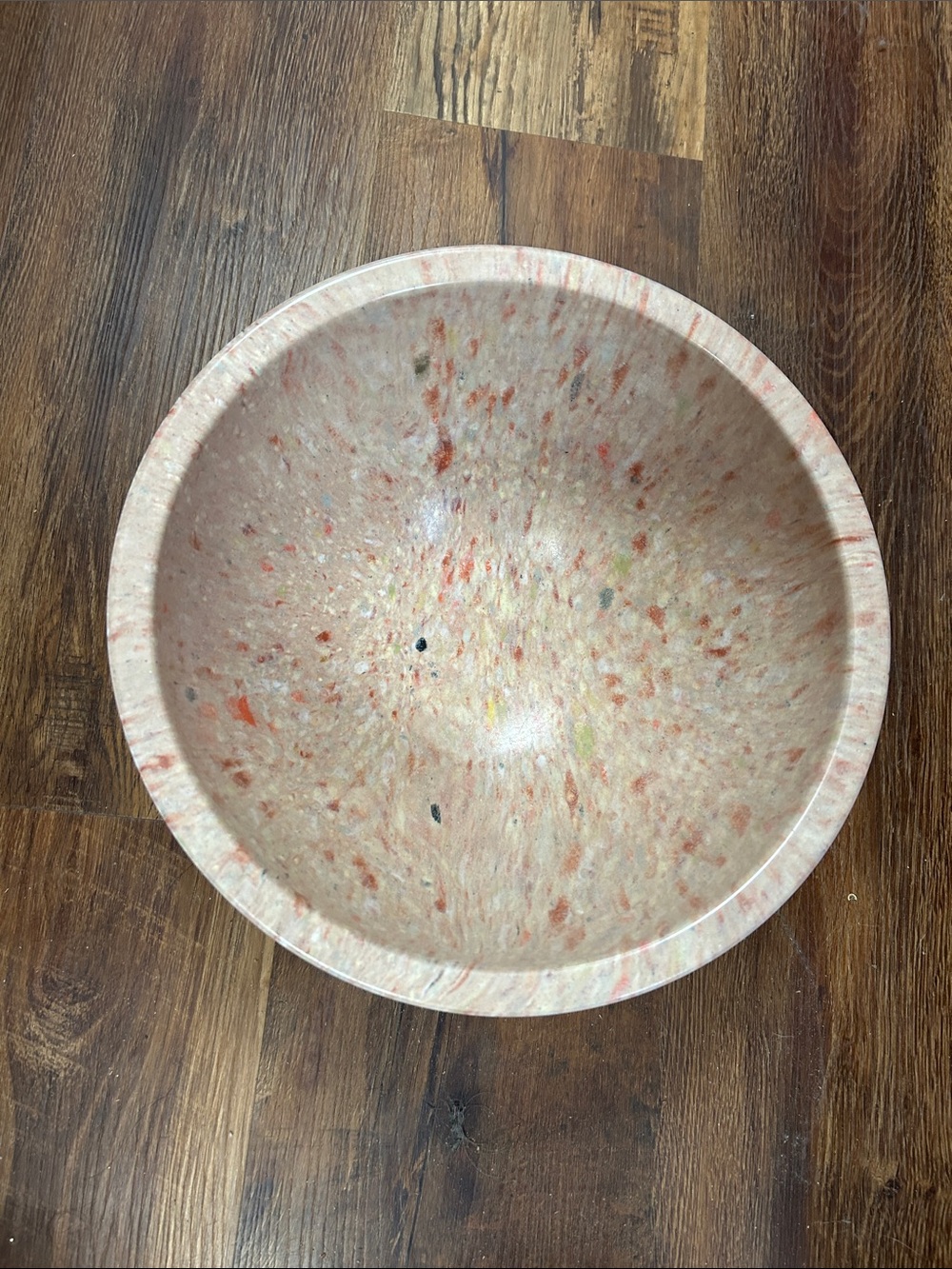 Vintage Texas Ware Speckled Pink Mixing Bowl